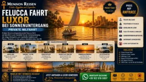 Felucca Fahrt Luxor bei Sonnenuntergang | Private Nilfahrt