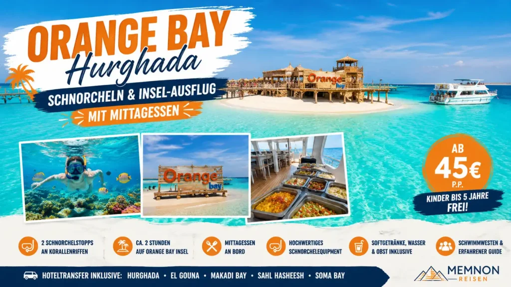 Orange Bay Insel Hurghada Schnorchel-Tour