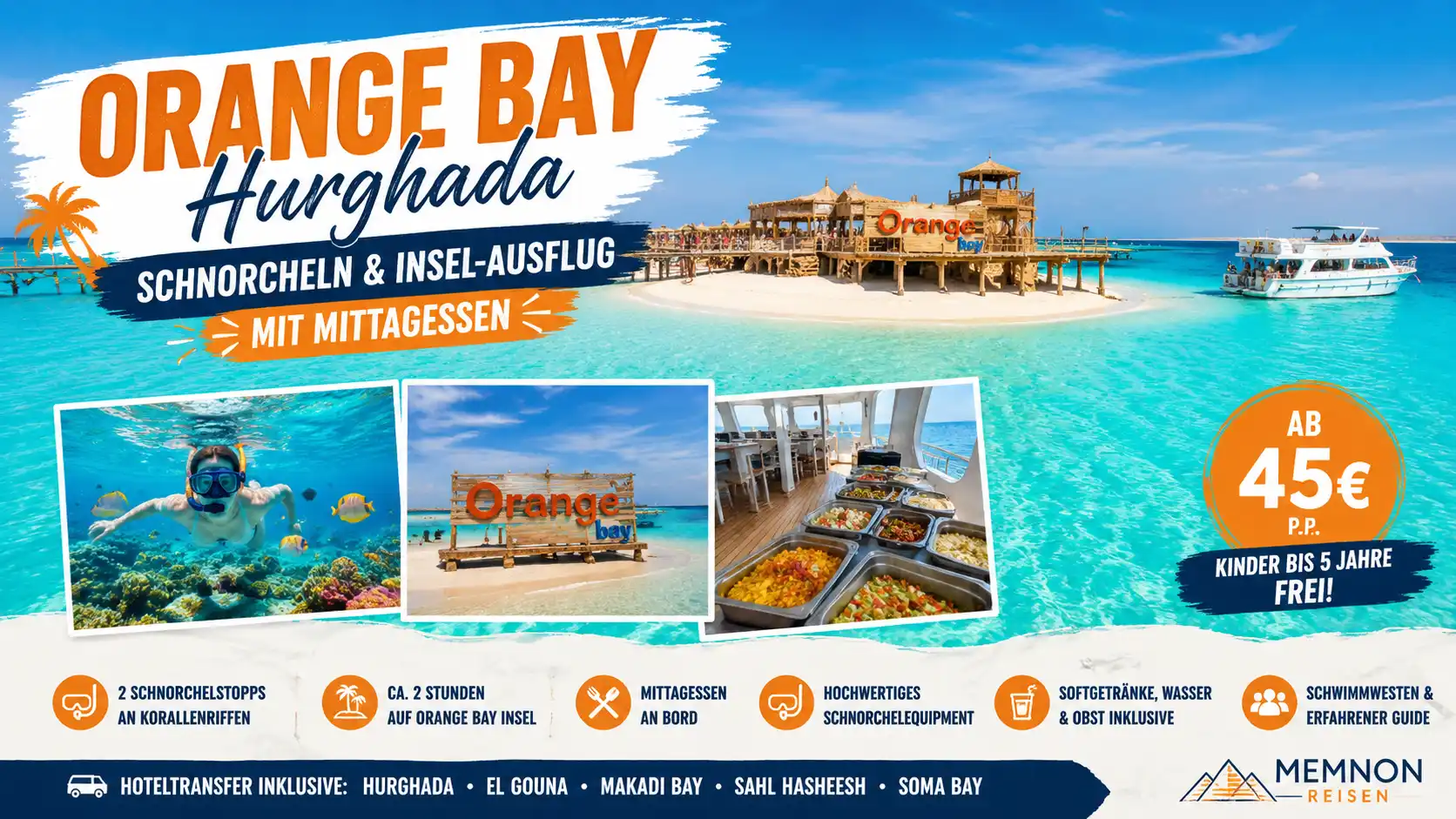 Orange Bay Schnorcheln Ausflug