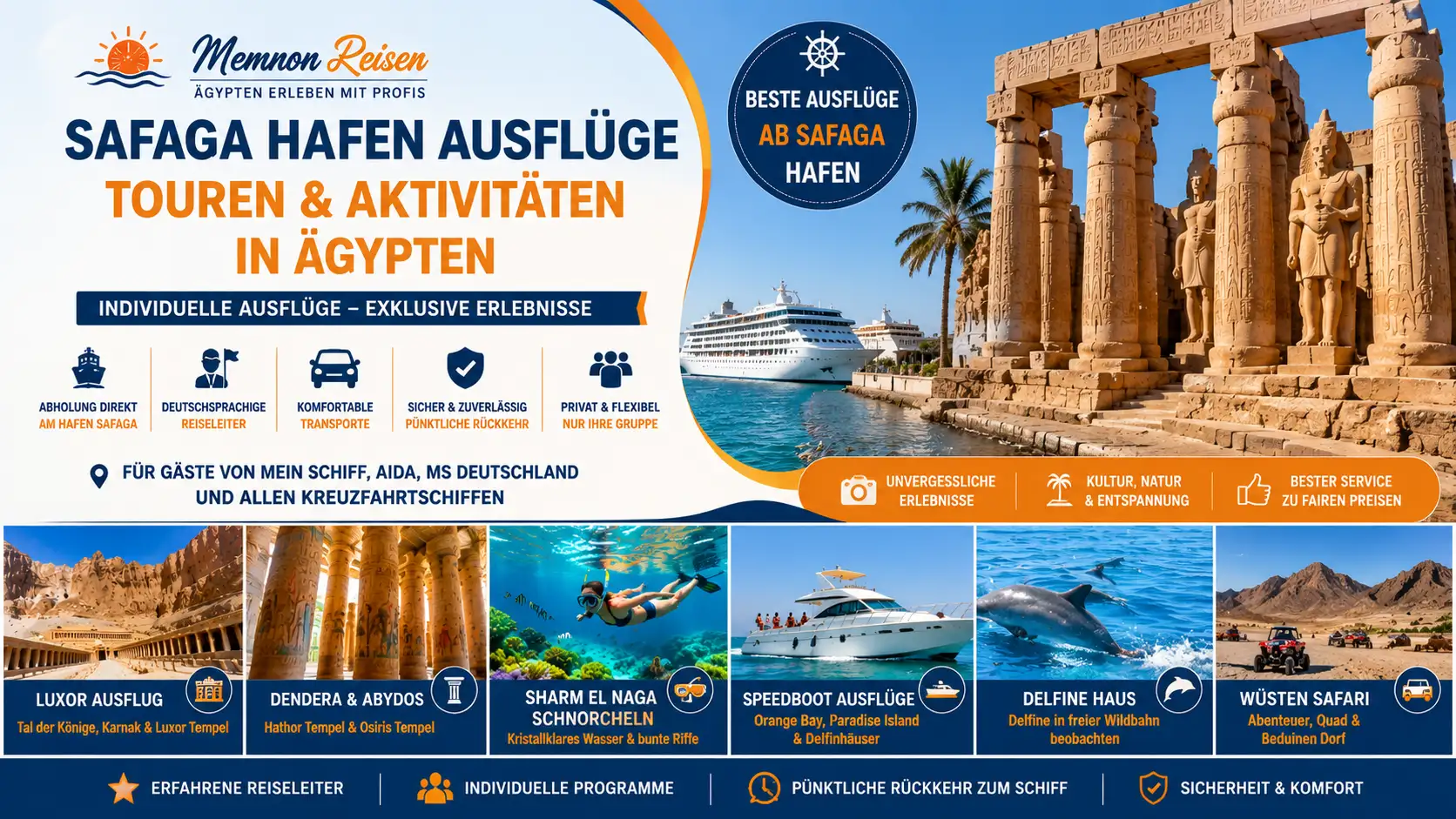 Safaga Hafen Ausflüge Touren und Aktivitäten in Ägypten
