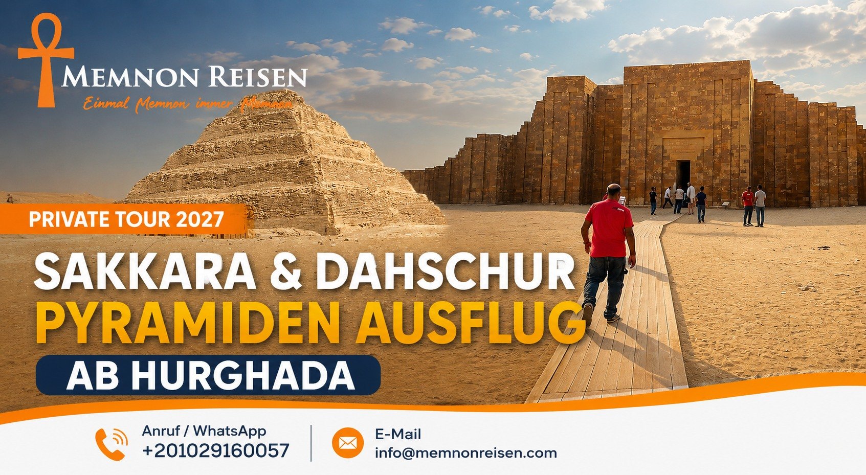 Sakkara & Dahschur Pyramiden Ausflug ab Hurghada – Private Tour 2027