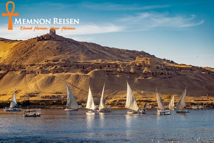 0f (1) Felucca Sonnenuntergang Assuan | Romantische Segeltour auf dem Nil