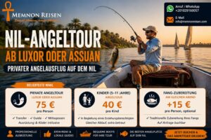 Nil-Angeltour ab Luxor oder Assuan | Privater Angelausflug auf dem Nil