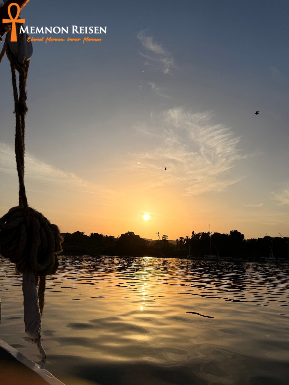 Sonnenuntergang über dem Nil